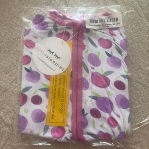 Little Sleepies Plums Bamboo Zip Romper / Sleeper - 3-6 Months